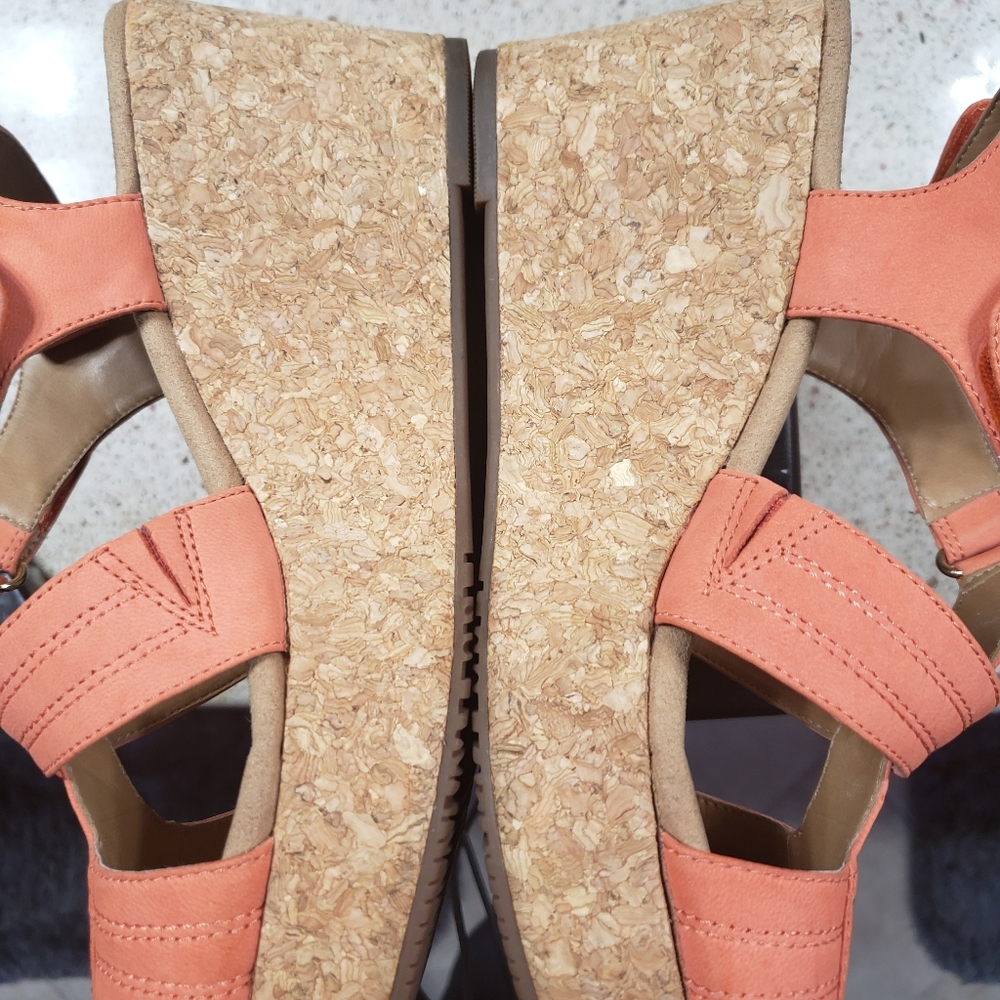 CLARKS WOMEN'S ANNADEL IVORY ORCHID CORAL 8.5M - Picture 6 of 12